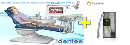 Picture of Intraoral Camera with 17" Screen +  Std. Push button Airotor Handpiece