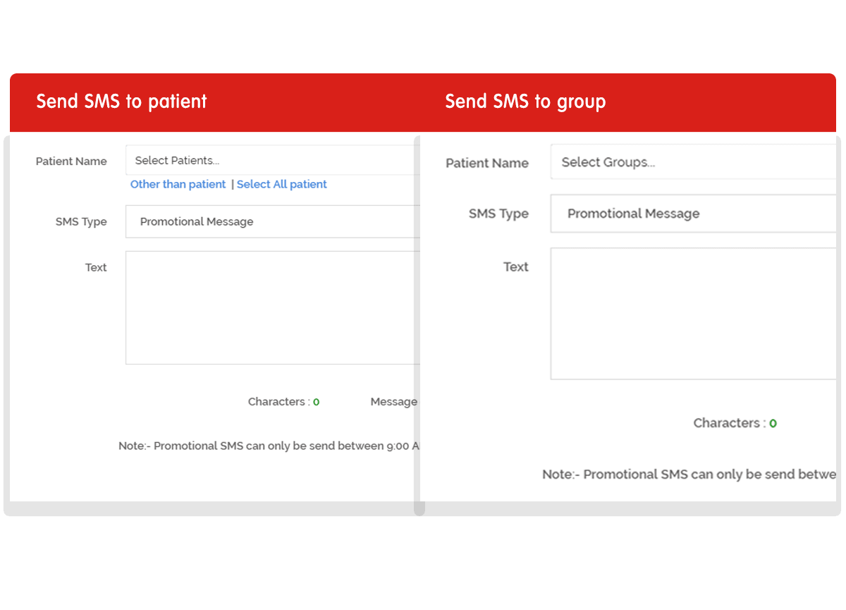 SMS notifications